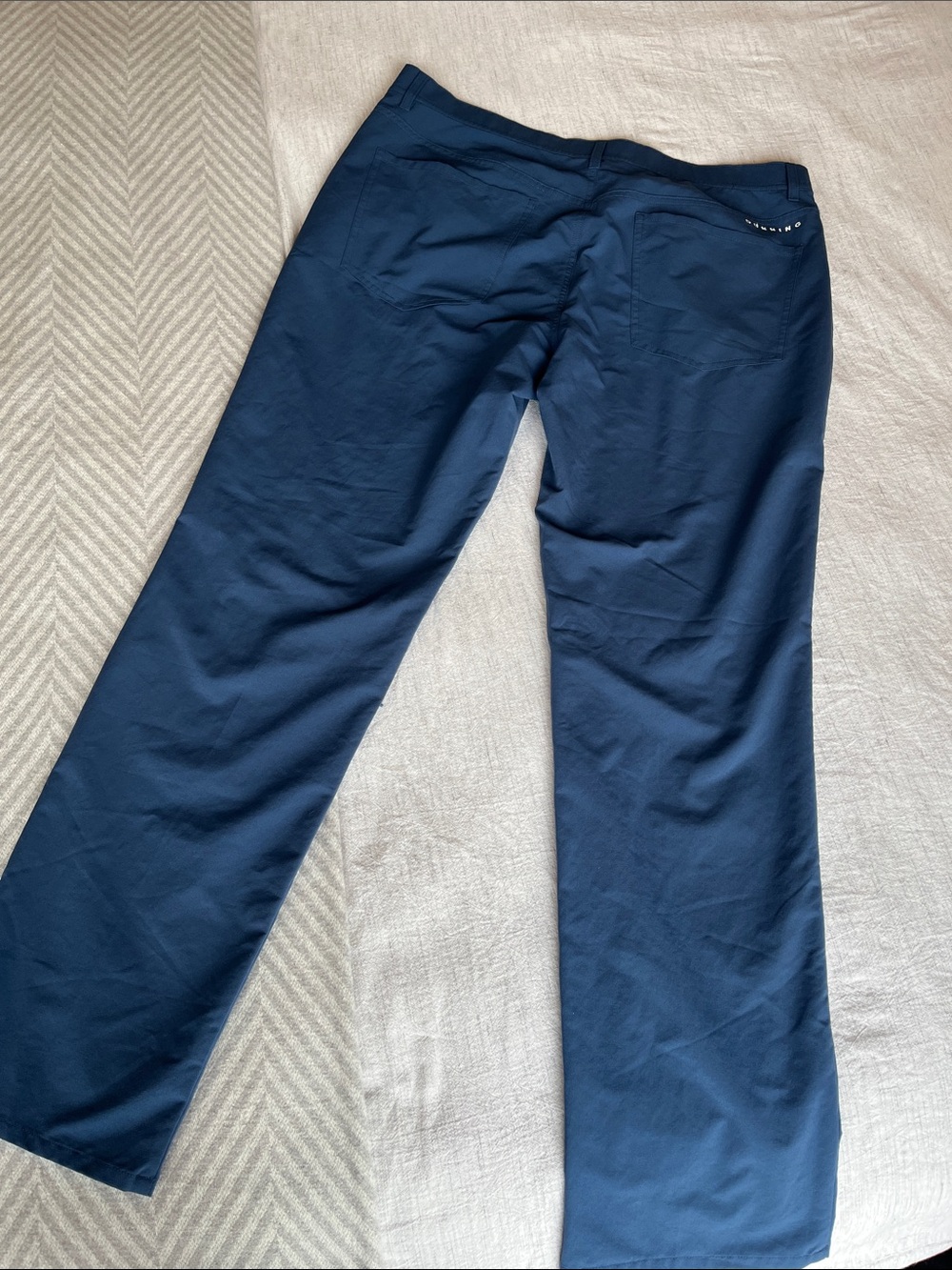 Dunning Mens Navy Blue Golf Pants